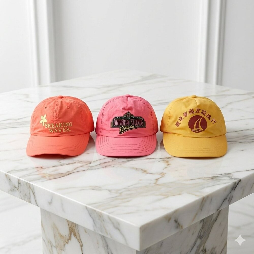Universal Studios Set of 3 Baseball Cap/Hat Adult One Size Colorful Comfortable